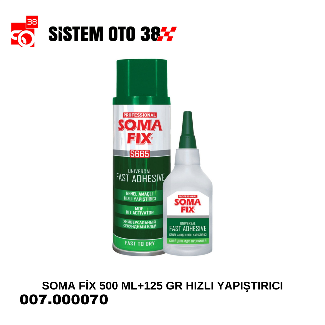 SOMA FİX 500 ML+125 GR  HIZLI YAPIŞTIRICI |  | BANTLAR VE YAPIŞTIRICILA