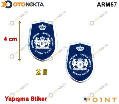 ARMA STICKER YAPISMA TAC MAVI
