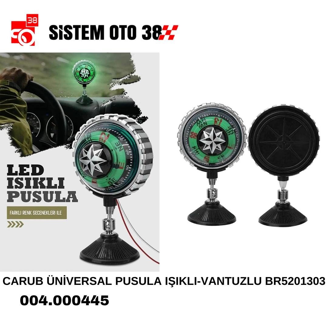 CARUB ÜNİVERSAL PUSULA IŞIKLI-VANTUZLU BR5201303 |  | ARAÇ İÇİ AKSESUARLAR