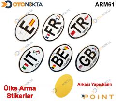 ARMA STICKER OVAL BUYUK ULKE