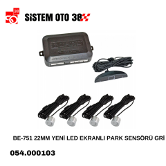 BE-751 22MM YENİ LED EKRANLI PARK SENSÖRÜ GRİ |  | PARK SENSÖRLERİ