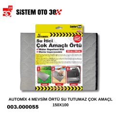 AUTOMİX 4 MEVSİM ÖRTÜ SU TUTUMAZ ÇOK AMAÇL 150X100 |  | ARAÇ DIŞI AKSESUARLAR