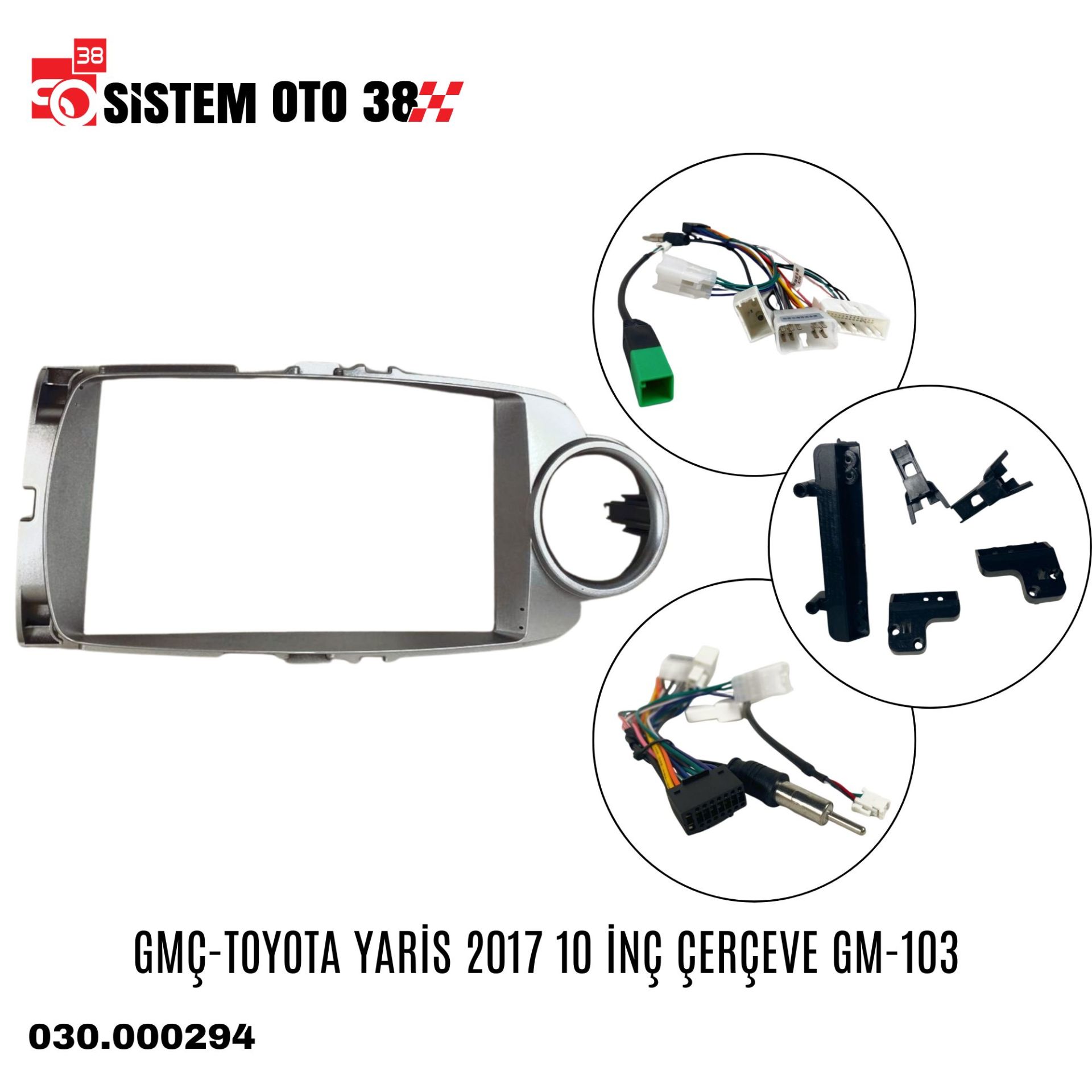 GMÇ-TOYOTA YARİS 2017 10 İNÇ ÇERÇEVE GM-103 |  | MULTİMEDYALAR