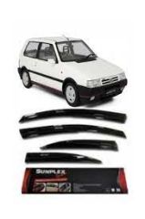 FIAT UNO 90-00 SPORT STYLE MUGEN CAM RÜZGARLIĞI ÖN ARKA | SUNPLEX