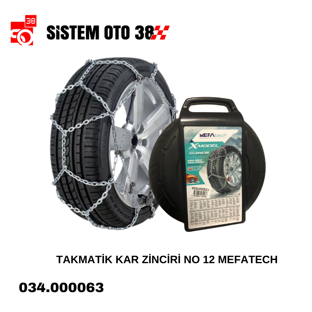 TAKMATİK KAR ZİNCİRİ NO 12 MEFATECH |  | PATİNAJ ZİNCİRLERİ
