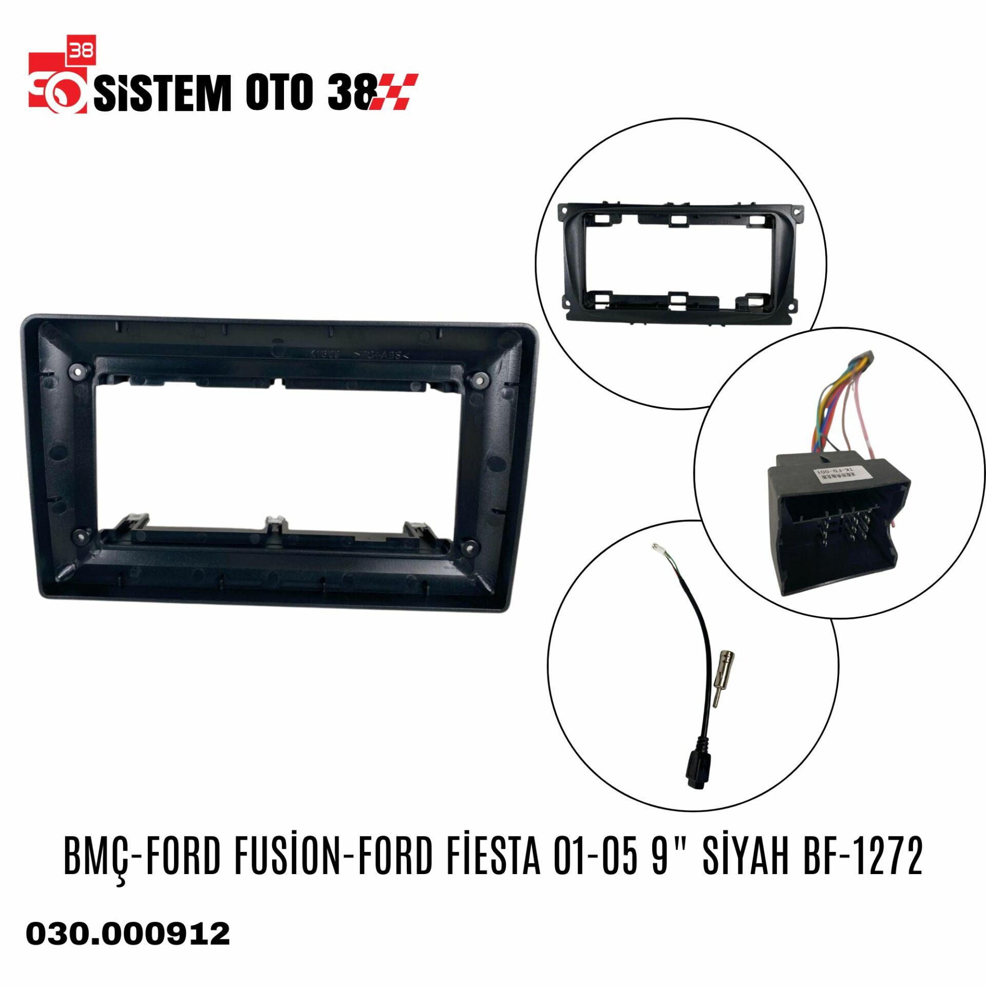 BMÇ-FORD FUSİON-FORD FİESTA 01-05 9'' SİYAH BF-1272 |  | MULTİMEDYALAR