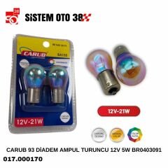 CARUB 93 DİADEM AMPUL TURUNCU 12V 5W BR0403091 |  | HALOJEN AMPUL GRUBU