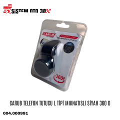 CARUB TELEFON TUTUCU L TİPİ MIKNATISLI SİYAH 360 D |  | ARAÇ İÇİ AKSESUARLAR