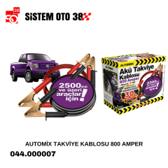 AUTOMİX TAKVİYE KABLOSU 800 AMPER |  | TAKVİYE KABLOLARI