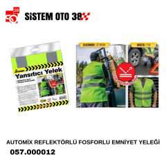 AUTOMİX REFLEKTÖRLÜ FOSFORLU EMNİYET YELEK |  | MUHTELİF ÜRÜNLER