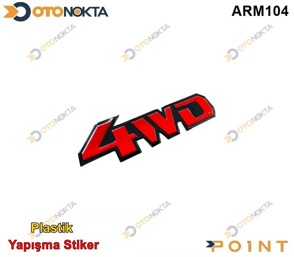 ARMA STICKER 4WD KIRMIZI