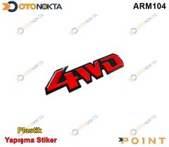 ARMA STICKER 4WD KIRMIZI