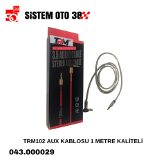 TRM102 AUX KABLOSU 1 METRE  KALİTELİ |  | ŞARJ ALETİ VE AUX KABLO