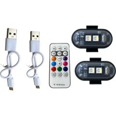 TRM094 MİNİ ÇAKAR LED RGB 7 LED 2 Lİ KUMANDALI |  | ARAÇ İÇİ AKSESUARLAR
