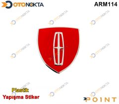 ARMA STICKER BUYUK KALKAN KRIMIZI LINCOLN