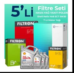 BMW 7.40 Dizel xDrive Filtre Bakım Seti Shell Motor Yağlı (2010-2012) 5 Li