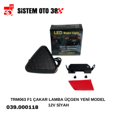 TRM063 F1 ÇAKAR LAMBA ÜÇGEN YENİ MODEL 12V SİYAH |  | SİS LAMBALARI