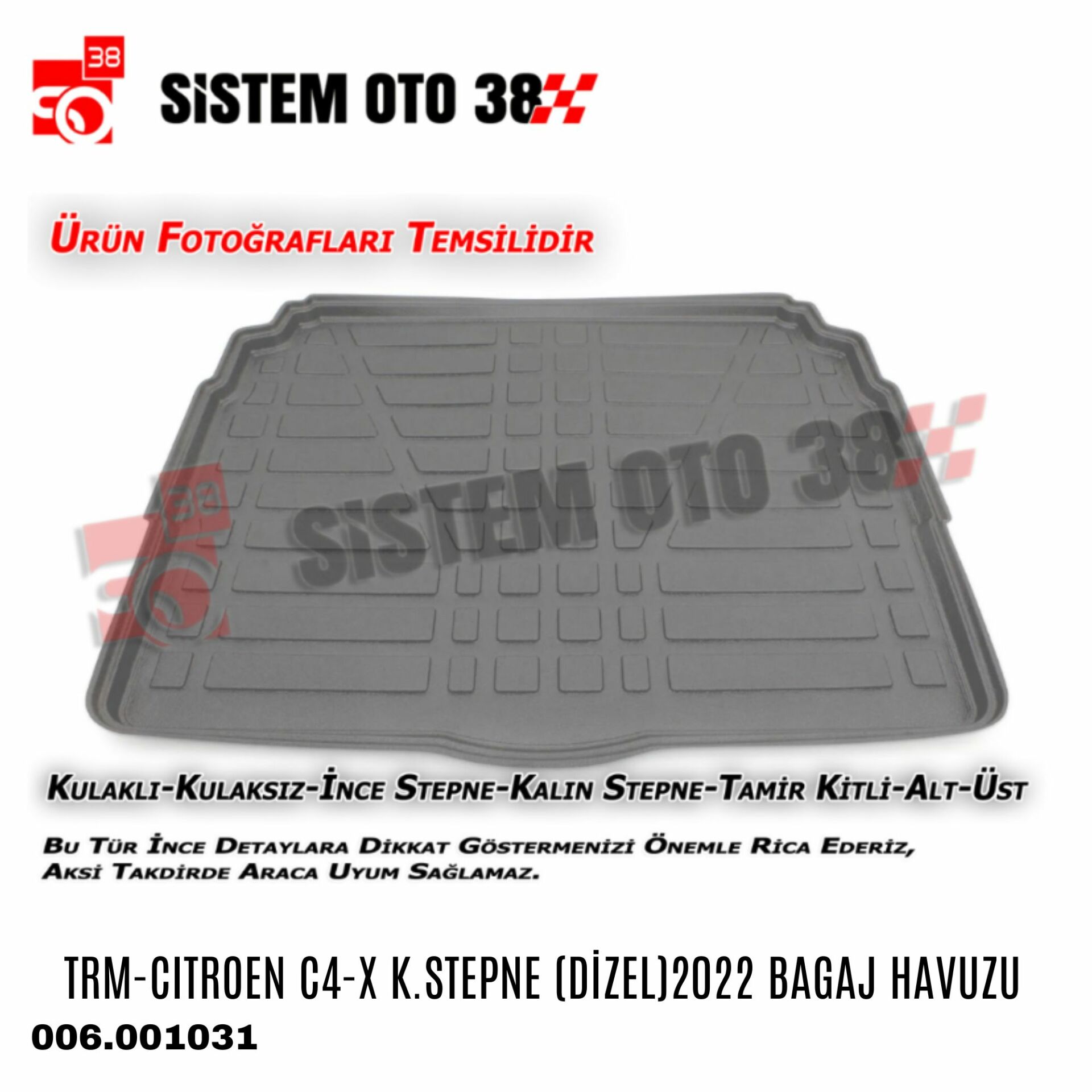 TRM-CITROEN C4-X K.STEPNE (DİZEL)2022 BAGAJ HAVUZU |  | BAGAJ HAVUZLARI