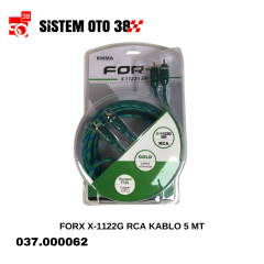 FORX X-1122G RCA KABLO YEŞİL 2 KANAL 5 MT |  | SES MONTAJ EKİPMANLARI