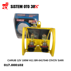 CARUB 12V 100W H11 BR-0417040 CİVCİV SARI |  | HALOJEN AMPUL GRUBU