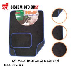 NYF-VELUR HALI PASPAS SİYAH-MAVİ |  | HALI PASPASLAR