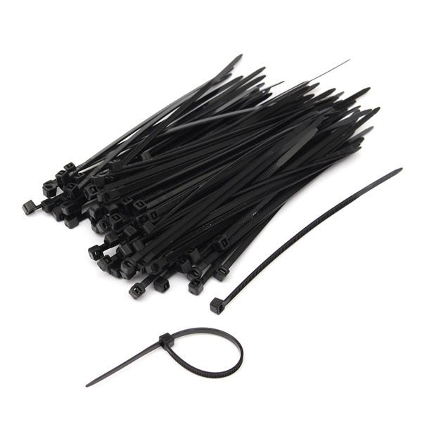 3,5 mm x 150mm KABLO BAĞI İTHAL SİYAH  (1 PAKET 100 ADET ) | İTHAL
