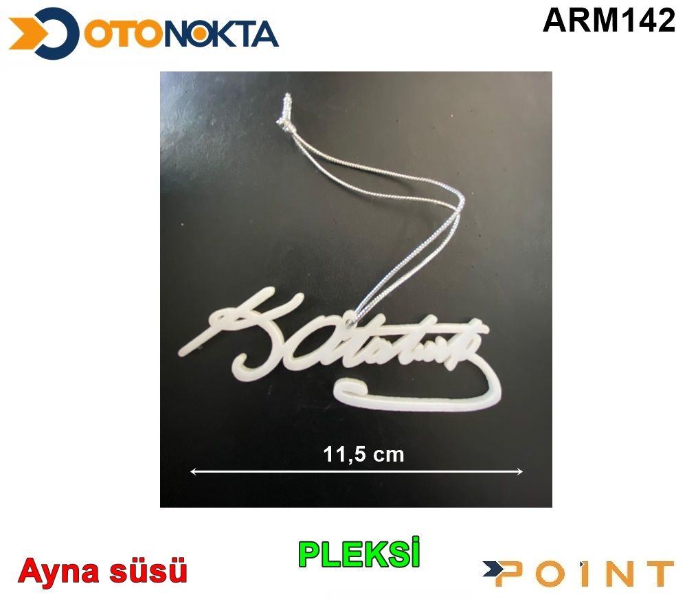 ARMA STICKER AYNA SUSU PLEXI IMZA BEYAZ