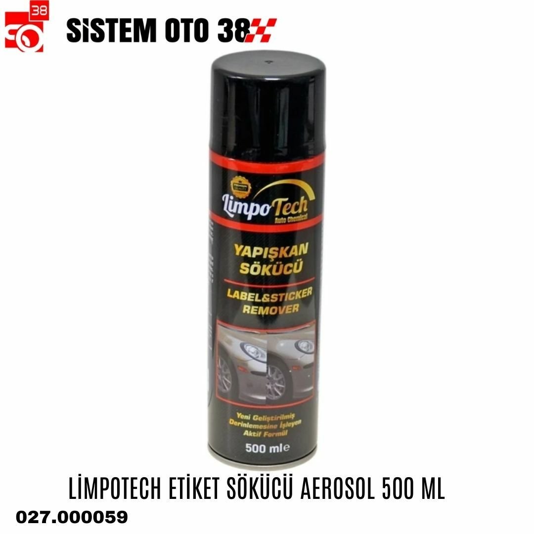 LİMPOTECH ETİKET SÖKÜCÜ AEROSOL 500 ML |  | KOZMETİK GRUBU