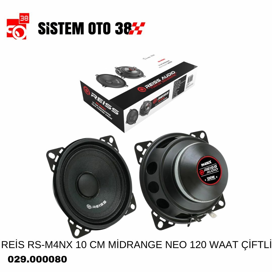 REİS RS-M4NX 10 CM MİDRANGE NEO 120 WAAT ÇİFTLİ |  | MİDRANGELER