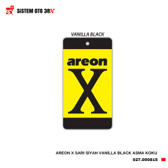 AREON X SARI SİYAH VANİLLA BLACK ASMA KOKU |  | KOZMETİK GRUBU