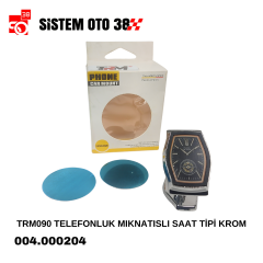 TRM090 TELEFONLUK MIKNATISLI SAAT TİPİ KROM |  | ARAÇ İÇİ AKSESUARLAR