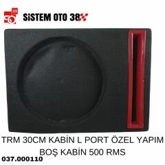TRM 30CM KABİN L PORT ÖZEL YAPIM BOŞ KABİN 500 RMS |  | SES MONTAJ EKİPMANLARI