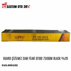 GUARD ÇİZİLMEZ CAM FİLMİ GT100 75X60M BLACK %20 |  | CAM FİLMLERİ