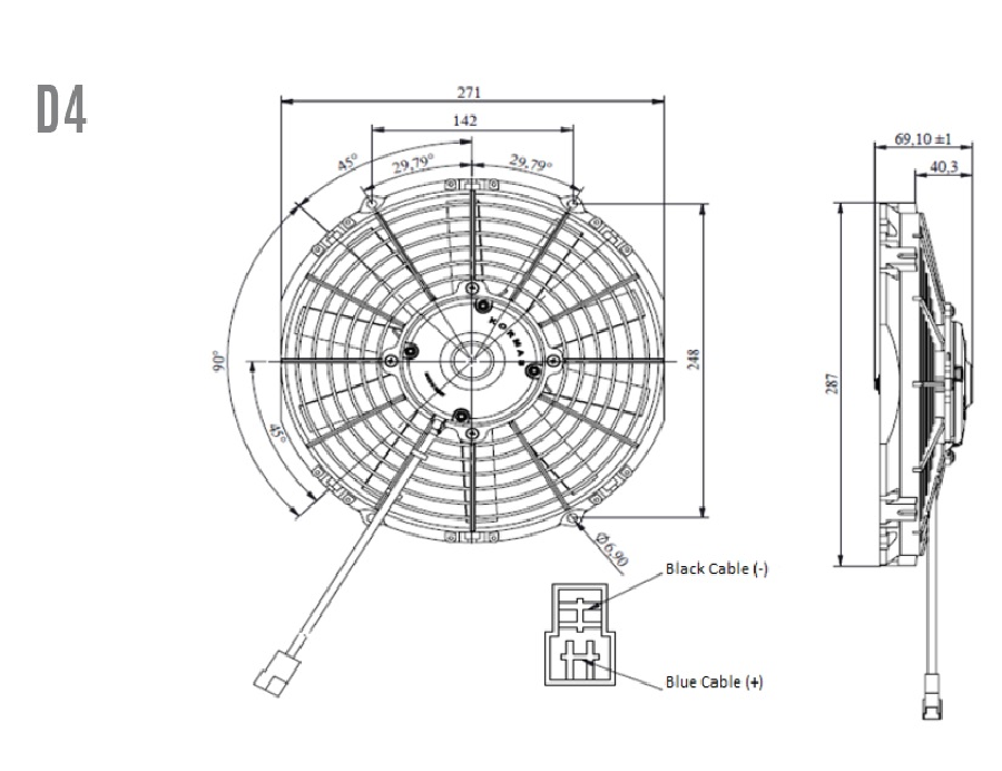 12'' KOMPLE YASII İNCE EMİCİ AKSİYEL 5702112120001 12V