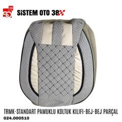 TRMK-STANDART PAMUKLU KOLTUK KILIFI-BEJ-BEJ PARÇAL |  | KOLTUK KILIF VE MİNDER