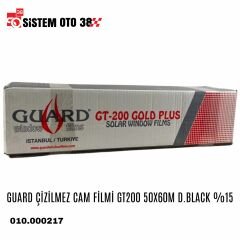 GUARD ÇİZİLMEZ CAM FİLMİ GT200 50X60M D.BLACK %15 |  | CAM FİLMLERİ