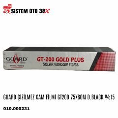 GUARD ÇİZİLMEZ CAM FİLMİ GT200 75X60M D.BLACK %15 |  | CAM FİLMLERİ
