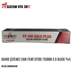 GUARD ÇİZİLMEZ CAM FİLMİ GT200 75X60M S.D.BLACK %5 |  | CAM FİLMLERİ