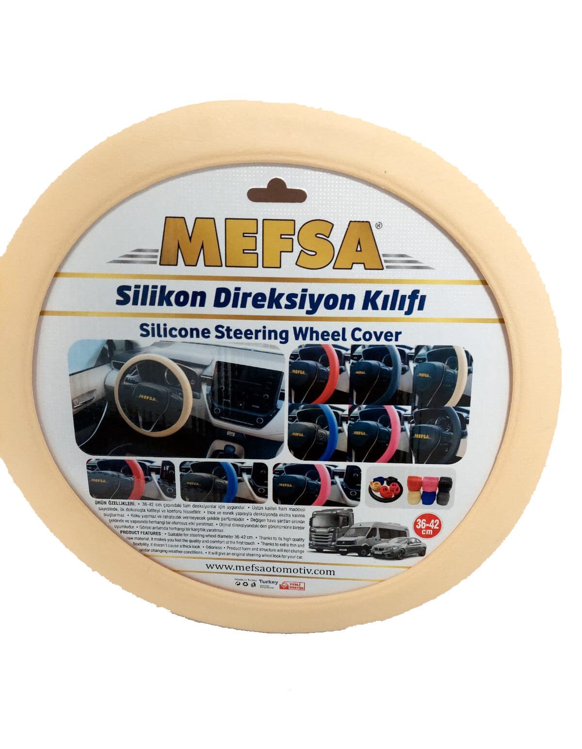 MEFSA SİLİKON DİREKSİYON KILIFI 36-42 CM TABA |  | DİREKSİYON KILIFLARI