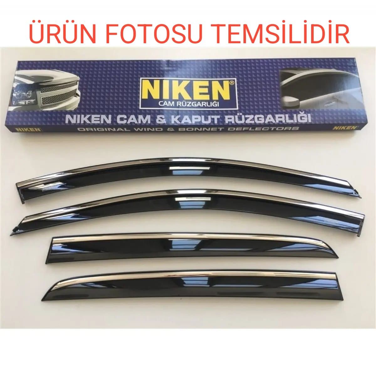 NİKEN NISSAN QASHQAI 23- KROMLU CAM RÜZ. 4LÜ |  | KROMLU CAM RÜZGARLIKLARI