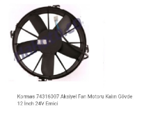 12'' KOMPLE YASSI GENİŞ EMİCİ AKSİYEL FAN( 5 KANAT) 5702312240004 24V