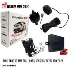 MFK-BB03 19 MM SESLİ PARK SENSÖRÜ BEYAZ 100-08/A |  | PARK SENSÖRLERİ