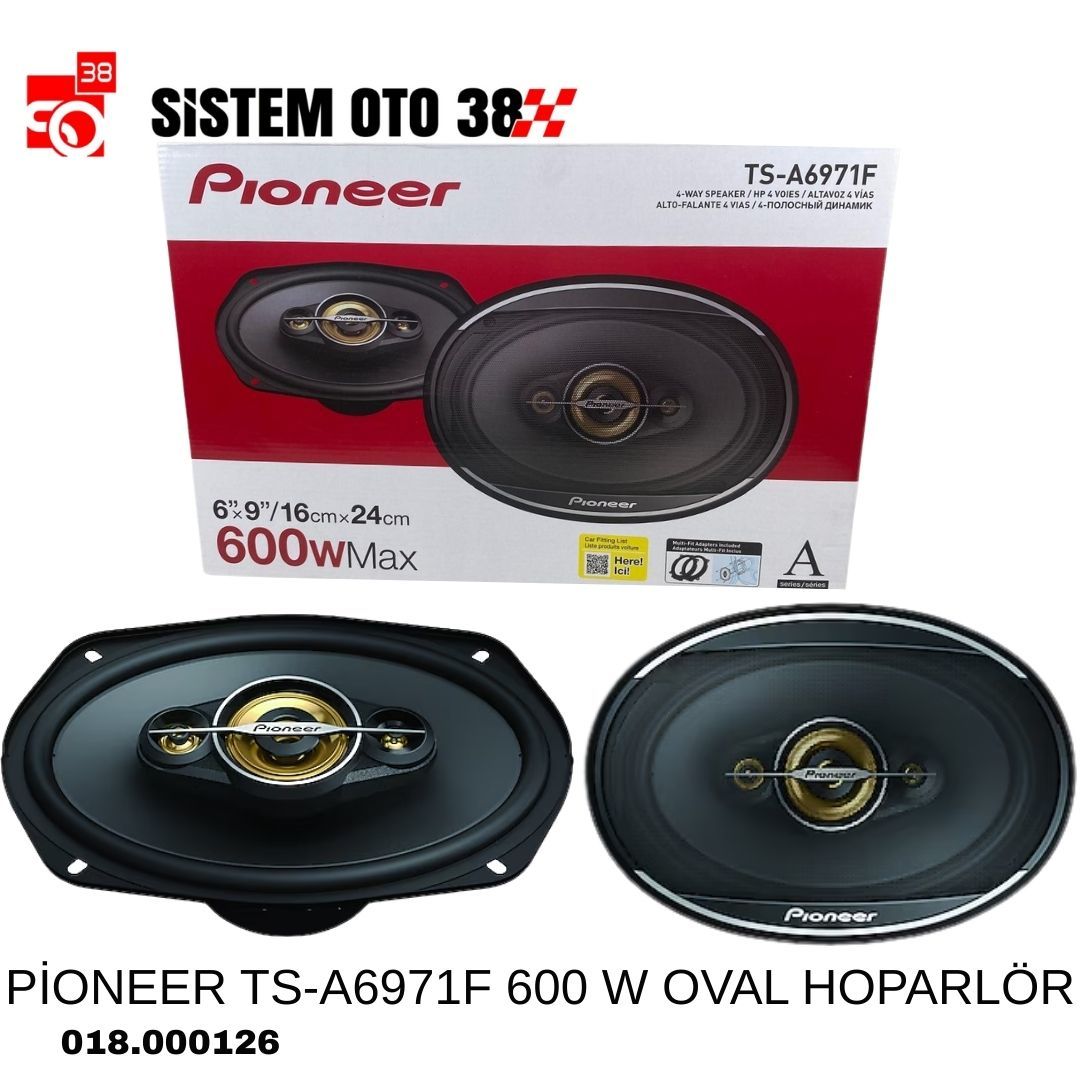 PİONEER TS-A6971F 600 W OVAL HOPARLÖR |  | HOPARLÖRLER