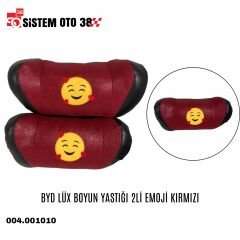 BYD LÜX BOYUN YASTIĞI 2Lİ EMOJİ KIRMIZI |  | BOYUN YASTIKLARI