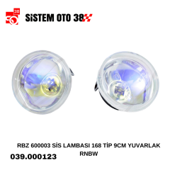 RBZ 600003 SİS LAMBASI 168 TİP 9CM YUVARLAK RNBW |  | SİS LAMBALARI