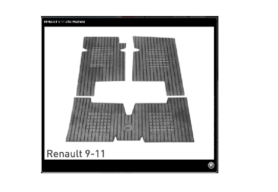 PASPAS BEZLİ 3 PARÇA MAVİ > RENAULT R.9 - 11 DEKORATİF