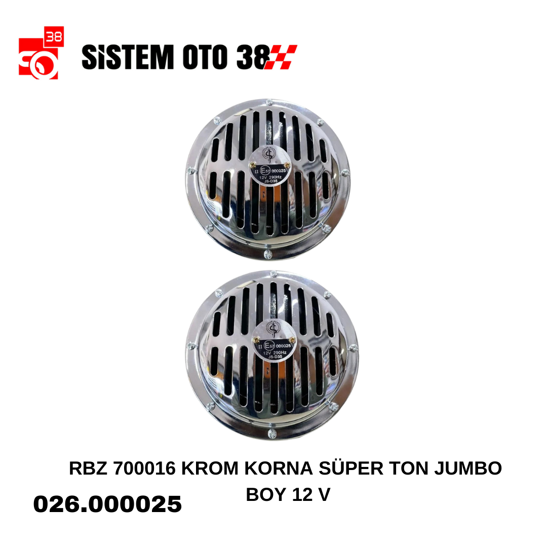 RBZ 700016 KROM KORNA SÜPER TON JUMBO BOY 12 V |  | KORNALAR