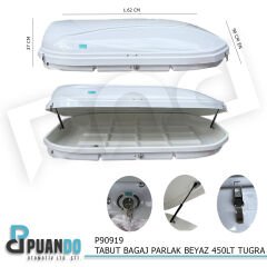 TABUT BAGAJ PARLAK BEYAZ 450LT TUGRA