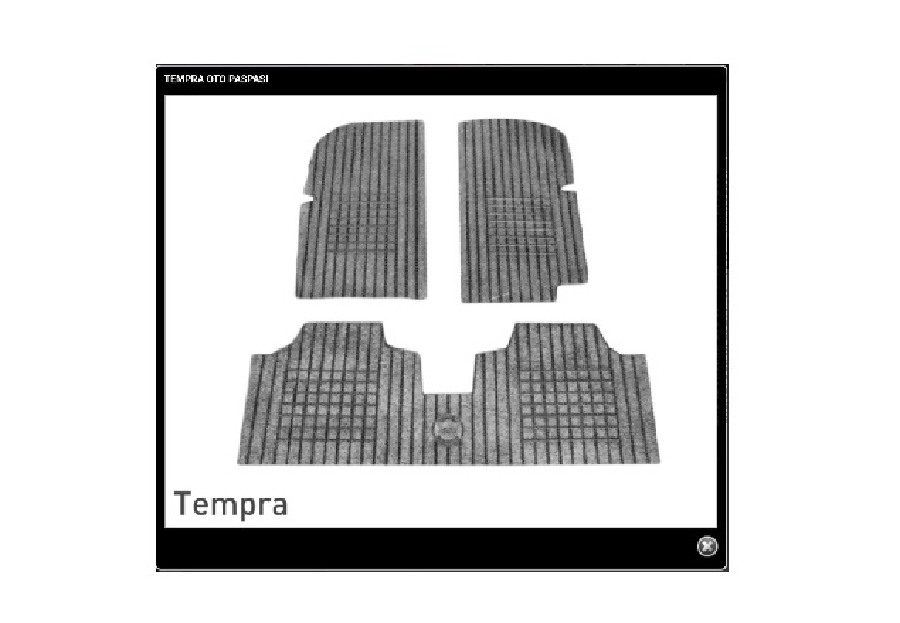 PASPAS BEZLİ 3 PARÇA MAVİ > FIAT TEMPRA DEKORATİF