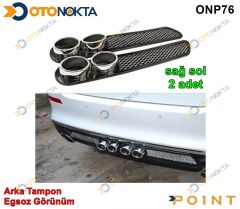ARKA TAMPON EGZOZ GORUNUM SIYAH 2 PRC ITHAL POINT